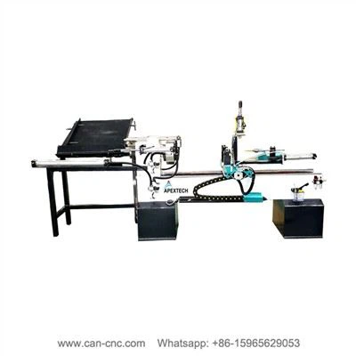 Macchina CNC con copertura in legno per bottiglie